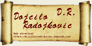 Dojčilo Radojković vizit kartica